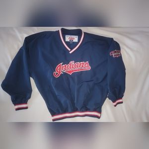 Cleveland Indians Jacobs field era pullover jacket sz XL